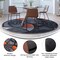 Flash Furniture Orange 7' x 7' Round Abstract Design Area Rug ACD-TZ-860-7R-OR-GG - alternate 5